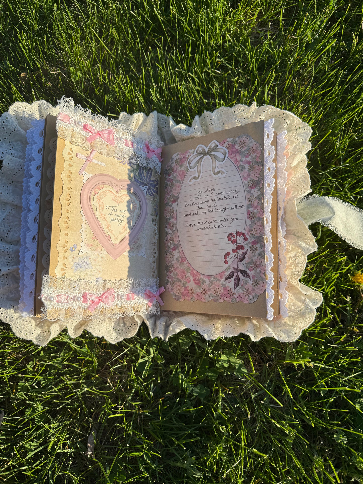 ‘How to Bleed Like Honey’ handmade poetry book #1