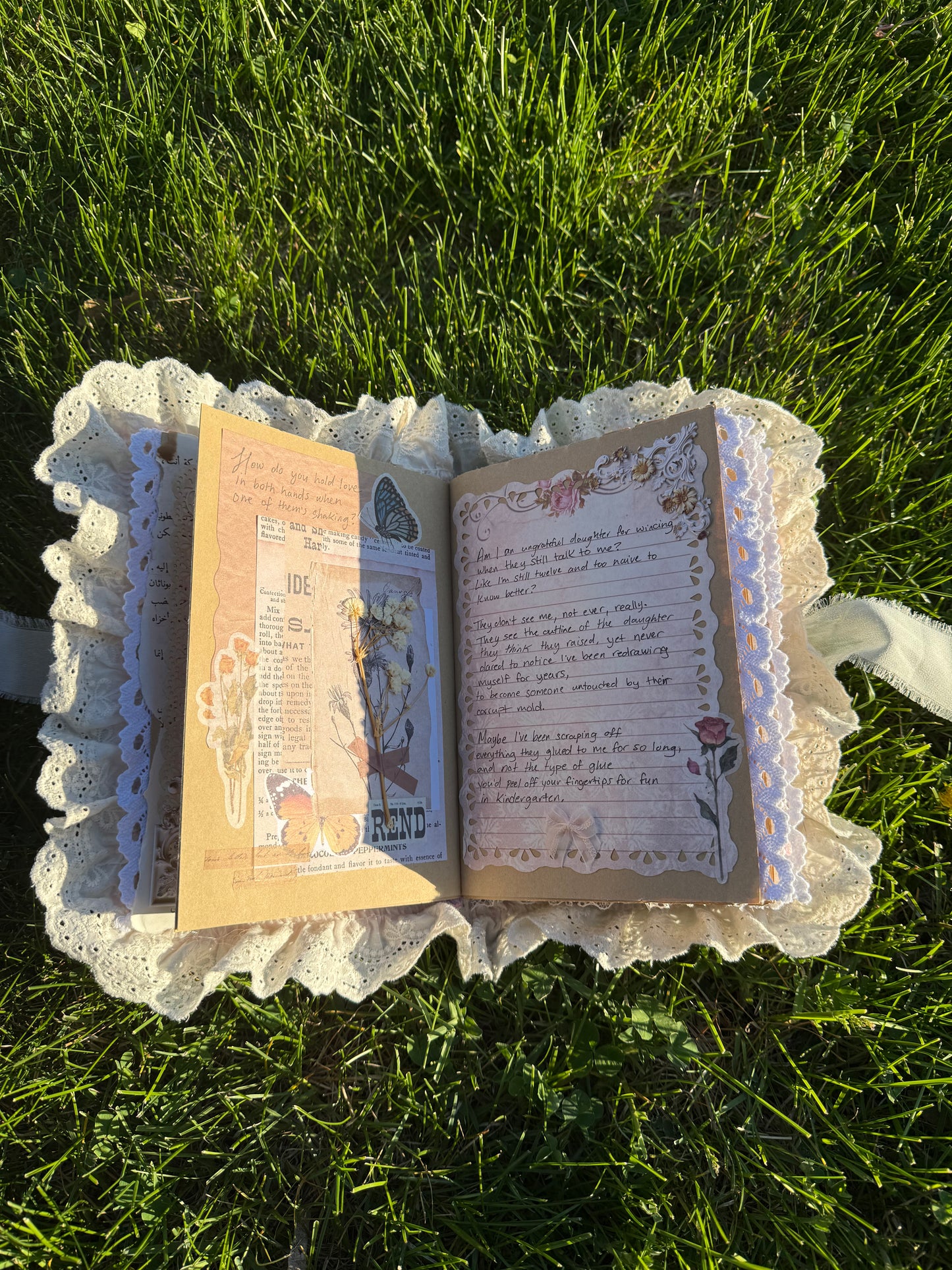 ‘How to Bleed Like Honey’ handmade poetry book #1